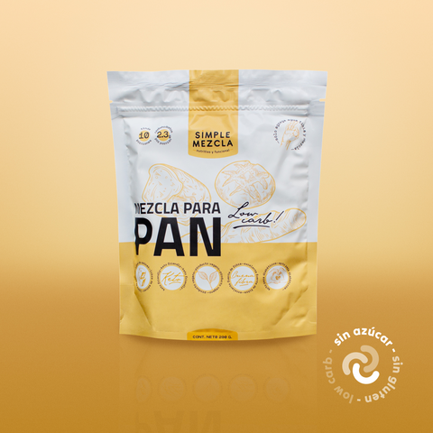 Mezcla Pan Para Microondas Low Carb Keto Simple Mezcla 290g (Rinde 10 Unidades)