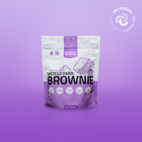 Mezcla Brownie Torta de Chocolate Low Carb Keto Simple Mezcla 290g (Rinde 12 Unidades)