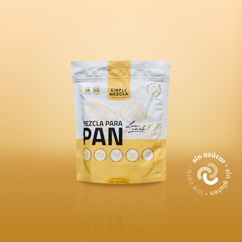 Mezcla Pan Para Microondas Low Carb Keto Simple Mezcla 290g (Rinde 10 Unidades)